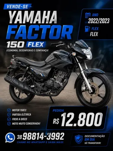 Vende-se moto yamaha 150 2023