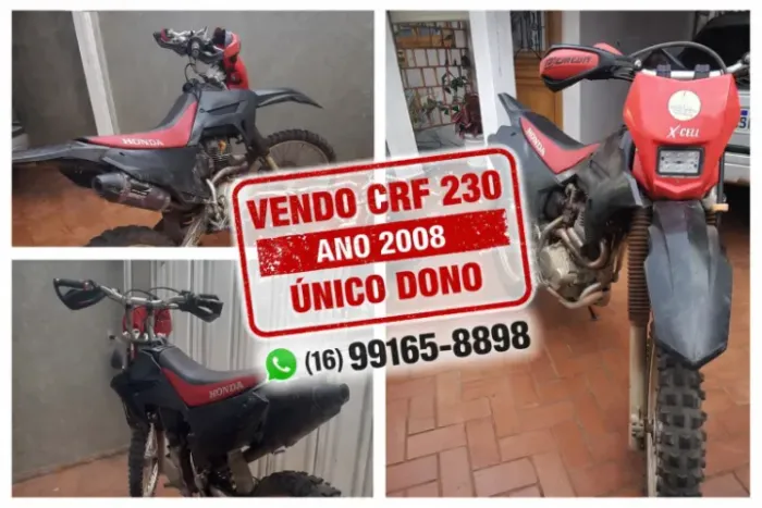 MOTO ÚNICO DONO - CRF 230 