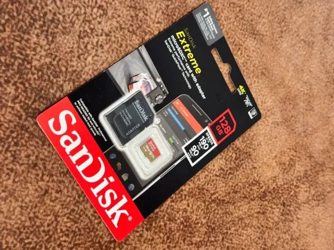 Cartão Micro SD 128GB SanDisk Extreme 190MB/s - Novo Lacrado