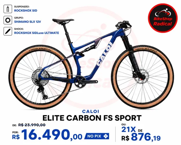 Bike Caloi Elite Carbon FS Sport
