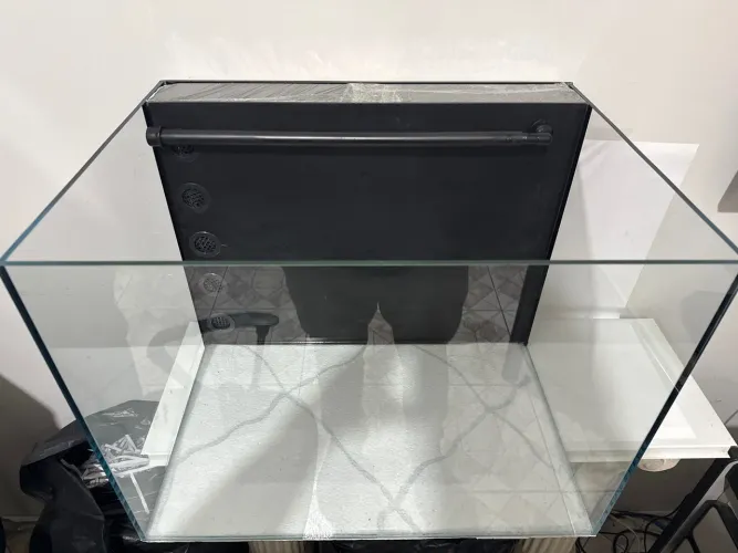 Aquário novo vidro extra clear marinho premium sump de filtragem traseiro