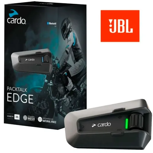 Cardo Edge Uno Intercomunicador 1600 metros, ate 15 capacetes