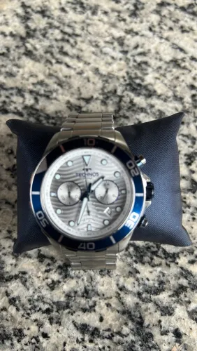 Technos Masculino Edição Especial Torben Grael Prata com a medalha