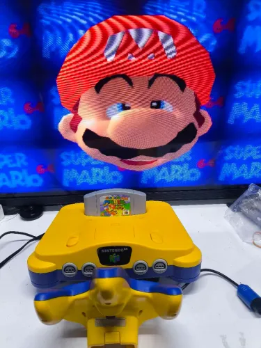 Nintendo 64 Gradiente na caixa retrô de excelente qualidade.