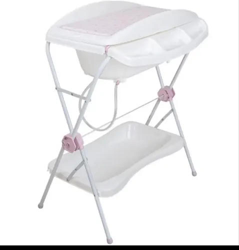 IMPERDÍVEL!!!!Banheira kiddo- Semi -nova rosa com trocador 