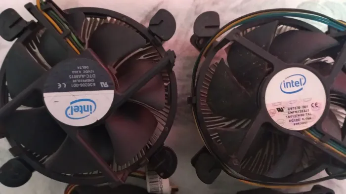 Lote 5 Coolers / Ventoinhas Para Gabinete E Processador Intel Amd
