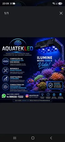 Luminárias para aquários