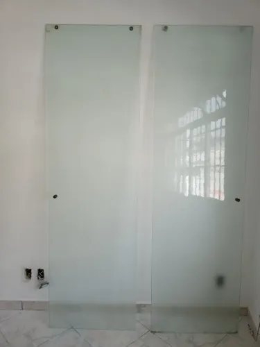 Porta de vidro para armários embutido
