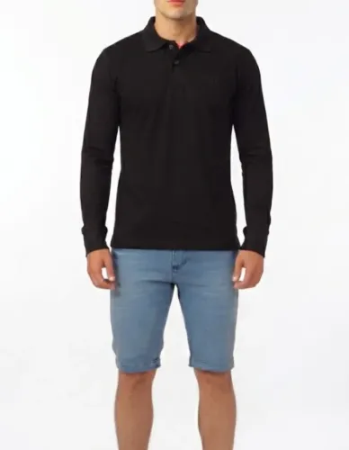 Kit Camisa Polo Longa e Bermuda Jeans