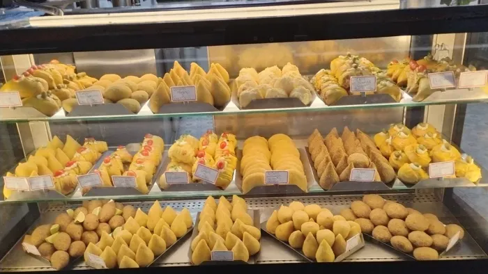 Salgados fritos e assados