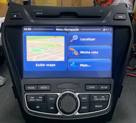 Central Multimídia Original Hyundai Santa Fe MTXT900DM - GPS, Rádio e CD