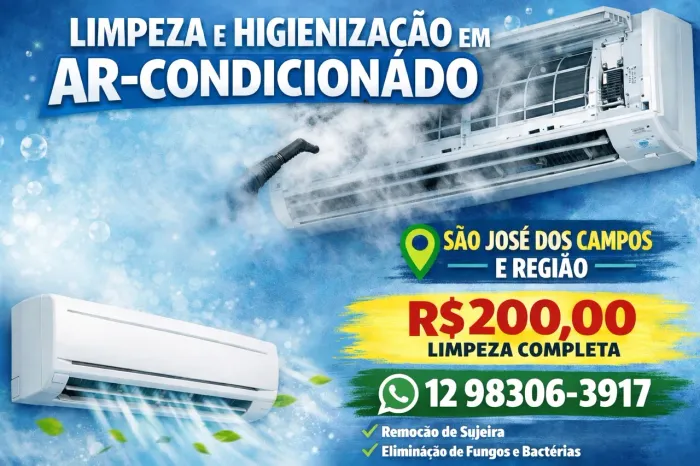 Higienização ar condicionado