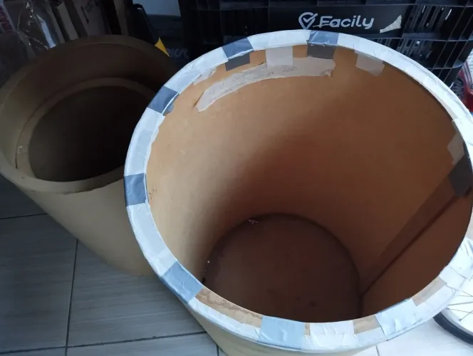 Trio cilindro em mdf