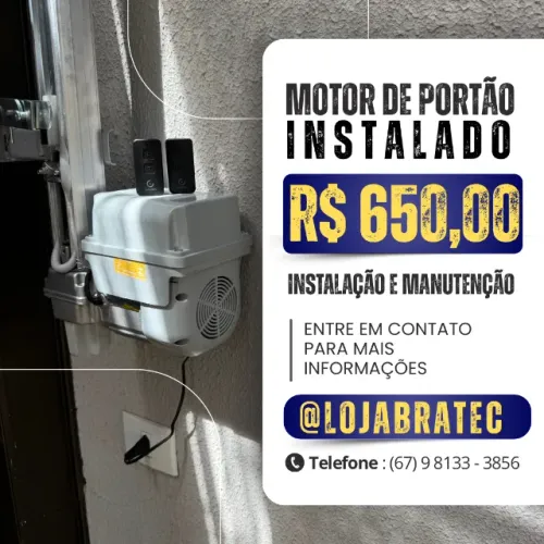 Motor de portão eletrônico de 8 segundos