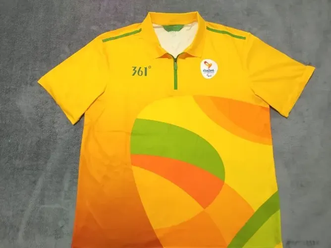 Camisa Oficial Brasil Rio 2026 Paralimpíadas, tamanho GG (62x79cm). Impecável!_1a