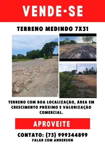 Terreno medindo 7x31