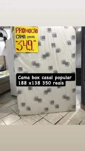 Cama de casal box 188 por 138 350 reais