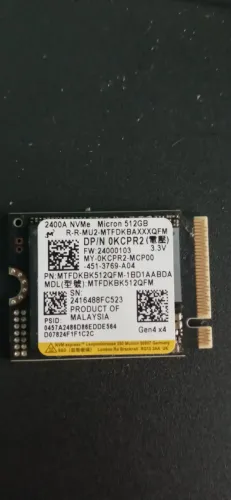 HD SSD mvme 512 GB