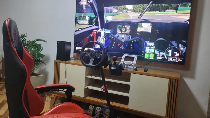 KIT Simulador Completo! Volante, Pedais e Câmbio - G920 Xbox e PC