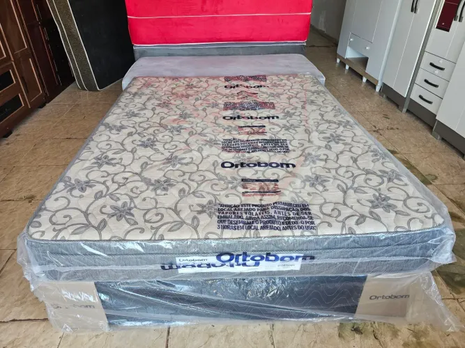 Cama box queen nova Molas bonnel