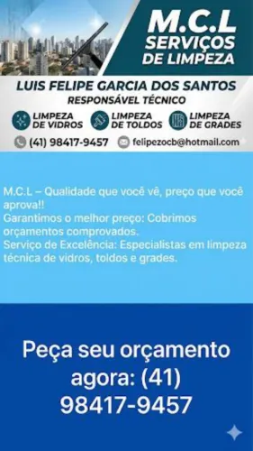 Limpeza de vidros