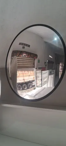 Espelho convexo 50 cm emborrachado