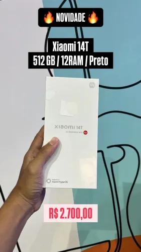 Xiaomi 14T 512GB 12RAM Preto | Novo/Lacrado | Loja Fisica