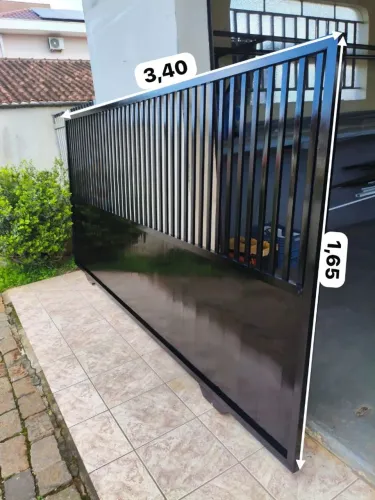 Portão correr aluminio