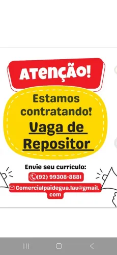 Estamos contratando repositor