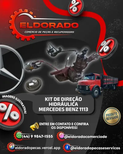 Kit direção hidráulica Mercedes 1113