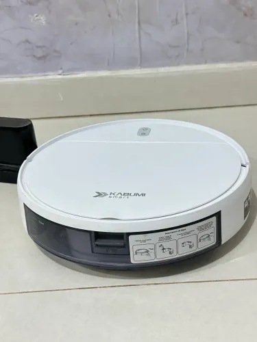 Aspirador Robô KaBuM! Smart Branco + Base de Carregamento