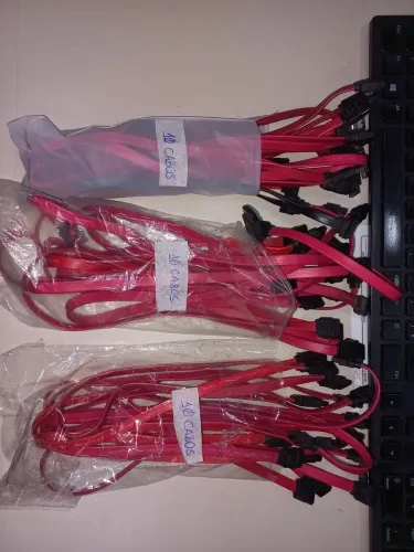 Promoção Cabos SATA Usados - Leve 30 e Pague 20 (Ideal Para Técnicos)