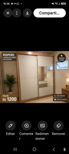 Vendo guarda roupa usando em perfeito estado.