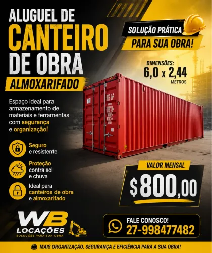 Canteiro de Obra Almoxarifado 