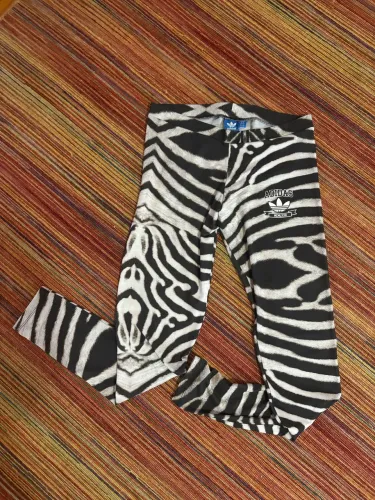 Legging Adidas Originals Zebra Animal Print Retrô