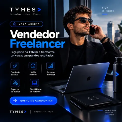 Vendedor Freelancer | 100% Remoto | Comissões Atrativas