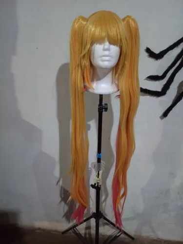 Peruca e chifre realista da tohru maid Dragon miss Kobayashi 
