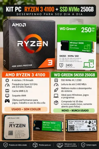 Ryzen 3 4100 e SSD nmve
