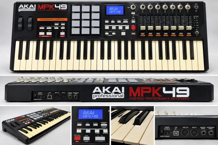AKAI Professional MPK49 - Controlador MIDI USB 49 Teclas + 12 Pads