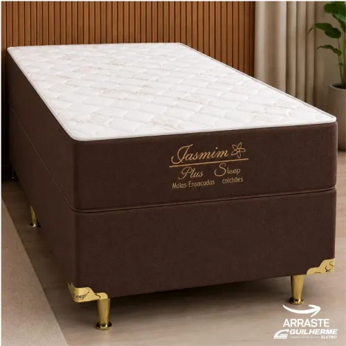 Cama Para Solteiro Jasmim Plus 1 Travesseiro de brinde