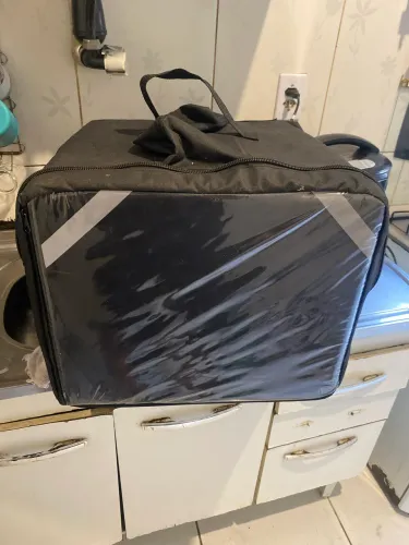 BAG DE DELIVERY IFOOD COMPLETA - ISOPOR + ALUMÍNIO | ÓTIMO ESTADO