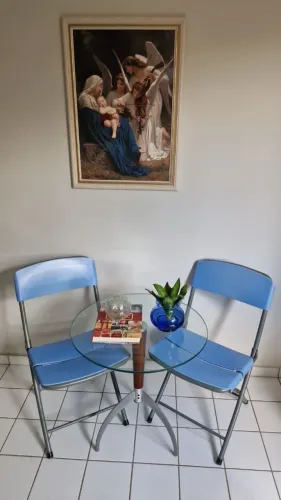 4 Cadeiras em aço moderna