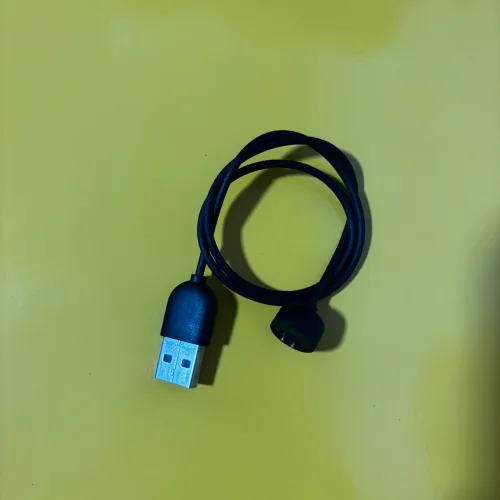 Carregador Cabo Para Relógio Smartwatch Xiaomi Miband 5/6 Cor Preto