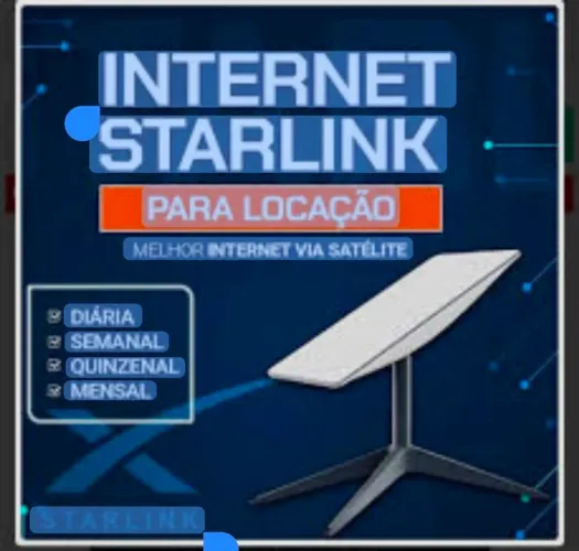 Starlink para locaçao auta velocidade em movimento ou estacinada