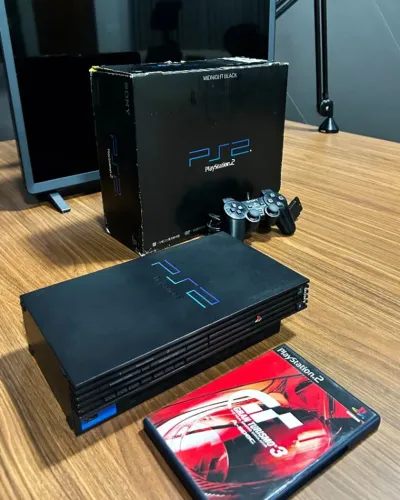 Playstation 2 FAT Midnight Black - Japonês Bloqueado