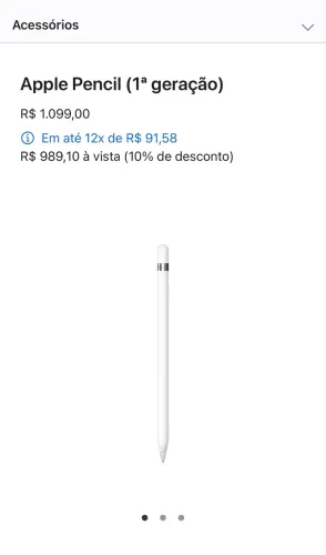apple pencil primeira geração