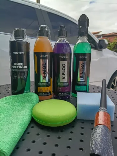 Kit Lavagem Automotiva Detalhada Vonixx + Acessórios Completo (8 Peças)
