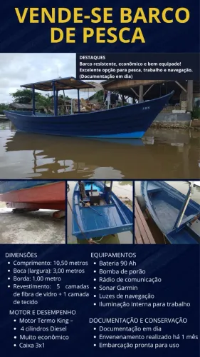 Vendo barco de pesca