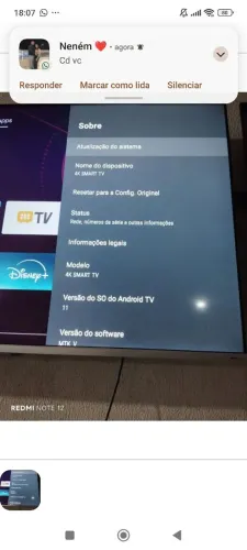 Tv da marca PHILCO  58 polegadas 4K semi-nova pra vender 