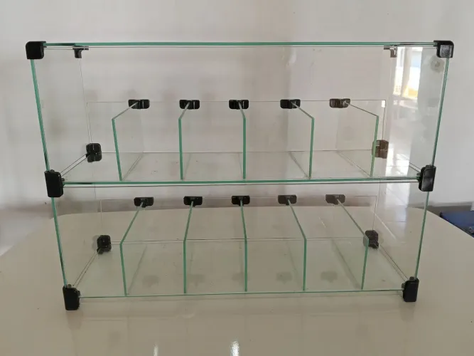 Baleiro Expositor Modulado em Vidro